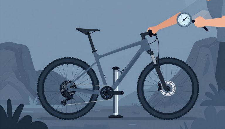 gonfler les pneus d'un VTT