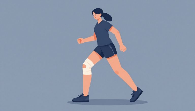 boiter après une entorse du genou