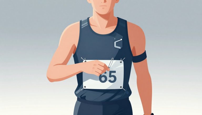 accrocher un dossard de course à pied