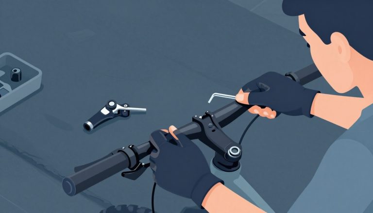 changer une poignée de vitesse de VTT