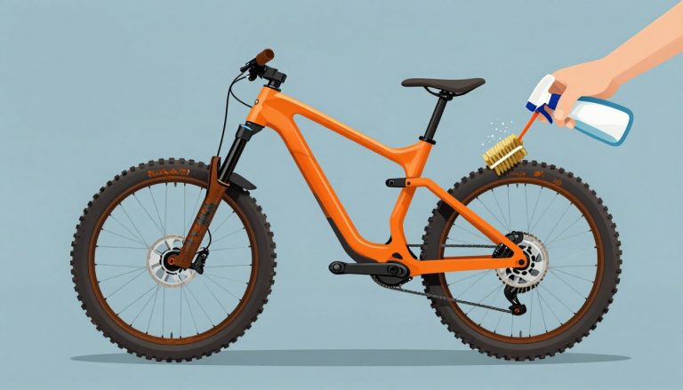 rouille fourche VTT