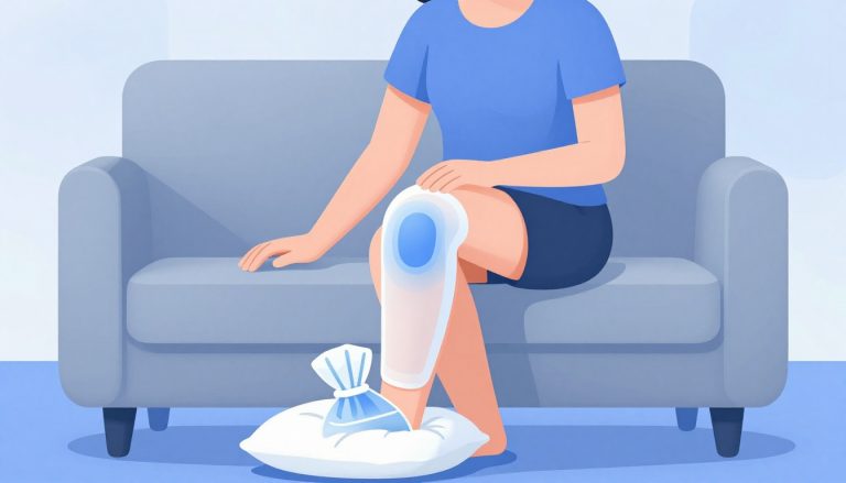 comment faire partir l'eau du genou