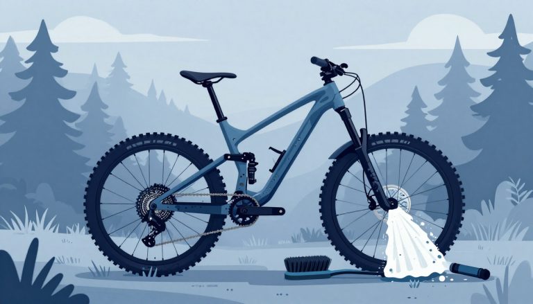 nettoyer un VTT boueux