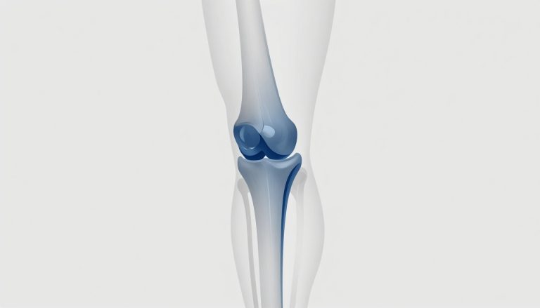 Le ligament interne du genou apparaît en bleu dans une illustration anatomique.