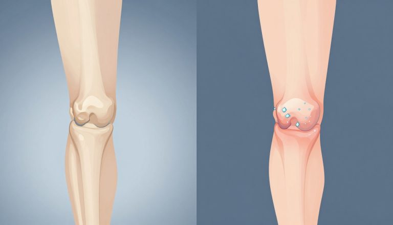 genou gonflé après goutte