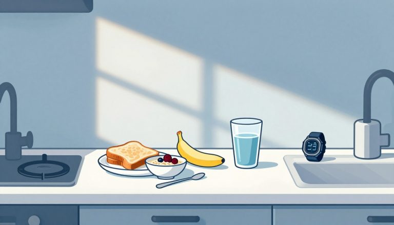 manger le matin d'une course