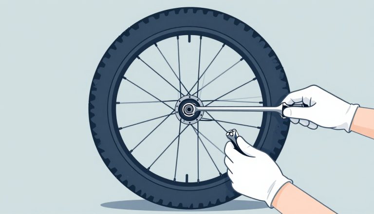 redresser une roue de VTT voilée